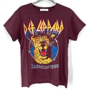 Daydreamer X Free People Def Leppard American Tour Tee Huckleberry Small
